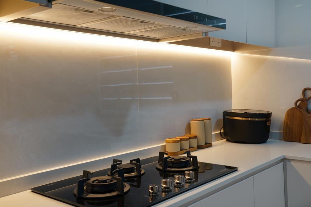 Modern Kitchen with Kitchen Accessories and Kitchen Cabinets