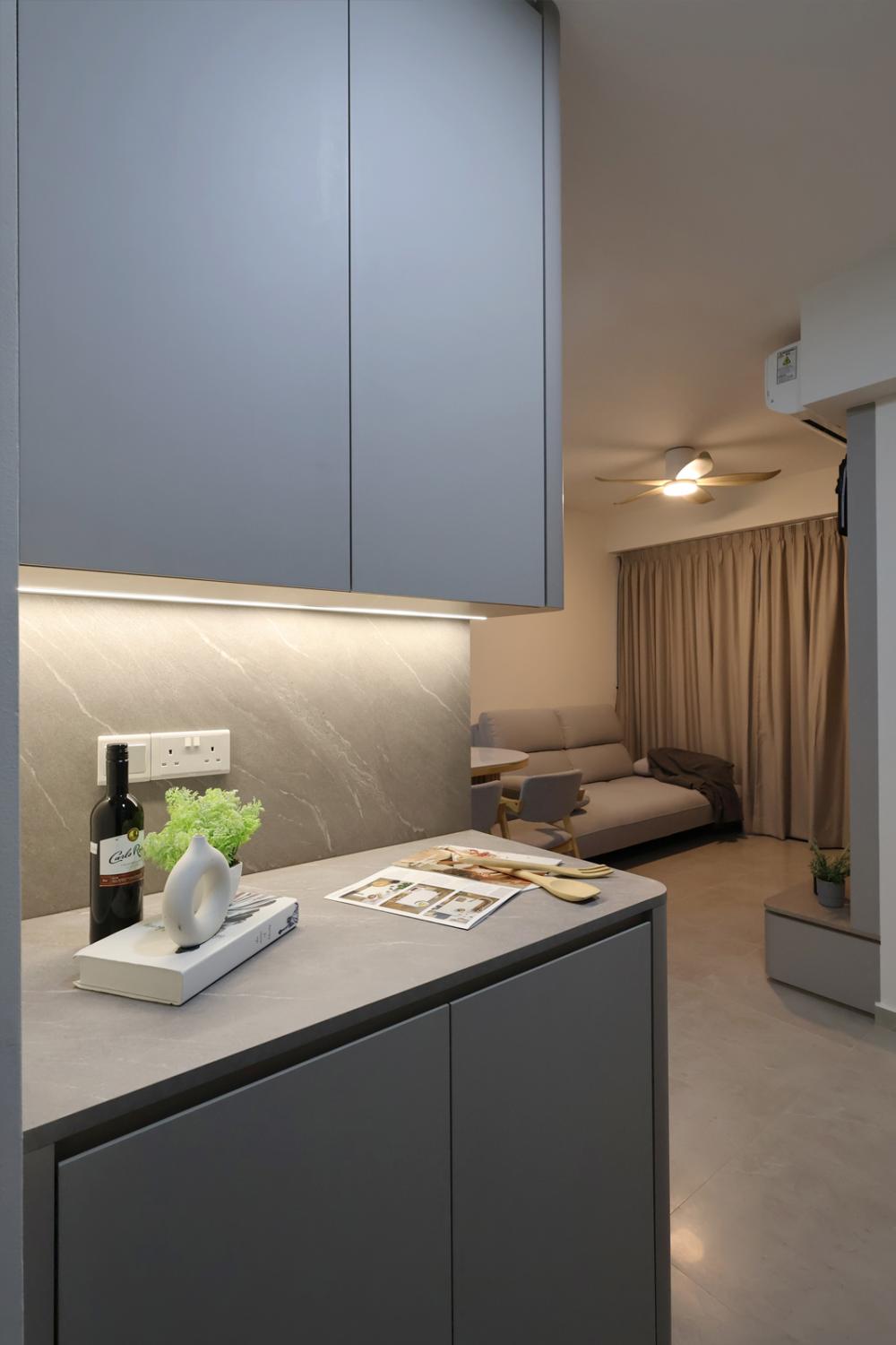 Contemporary Entryway with Small Storage and Shoe Cabinets