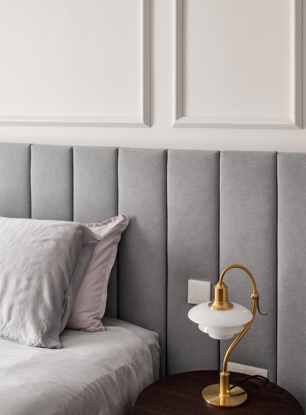 Modern Bedroom with Platform Bed and Wardrobe