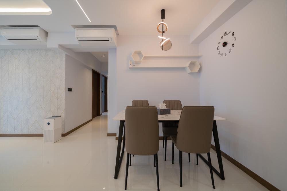 Modern Dining Room with Dining Table and Dining Chairs