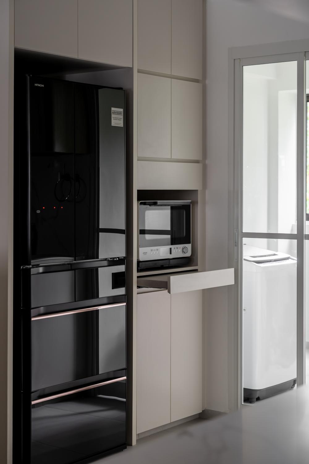 Scandinavian Kitchen with Open Kitchen and Kitchen Cabinets