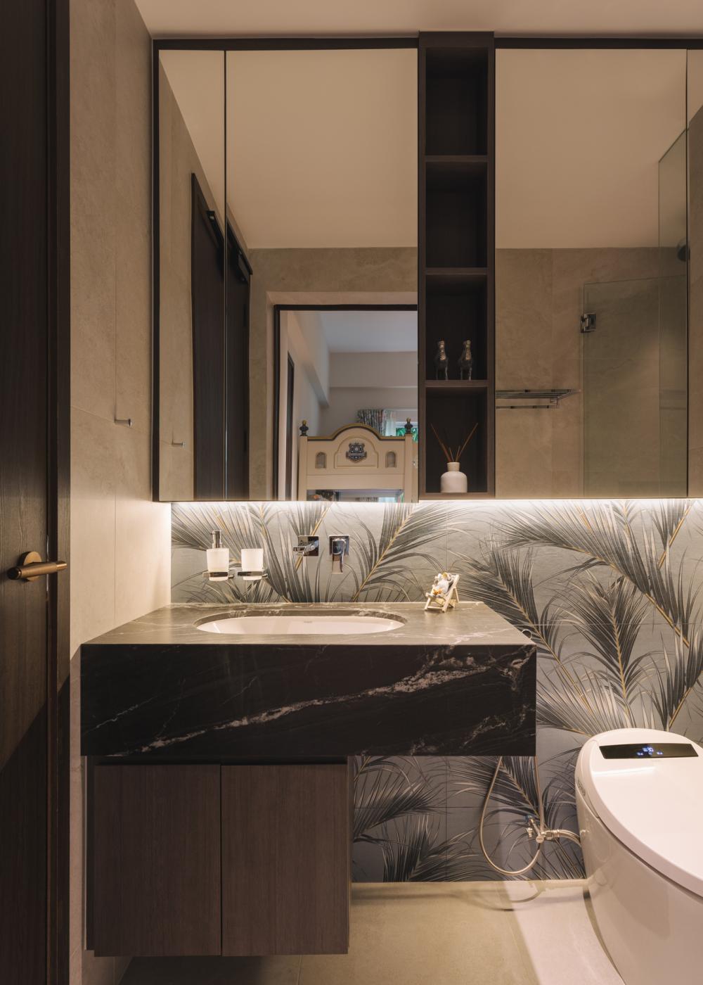 Modern Bathroom with Mirror and Bathroom Mirrors
