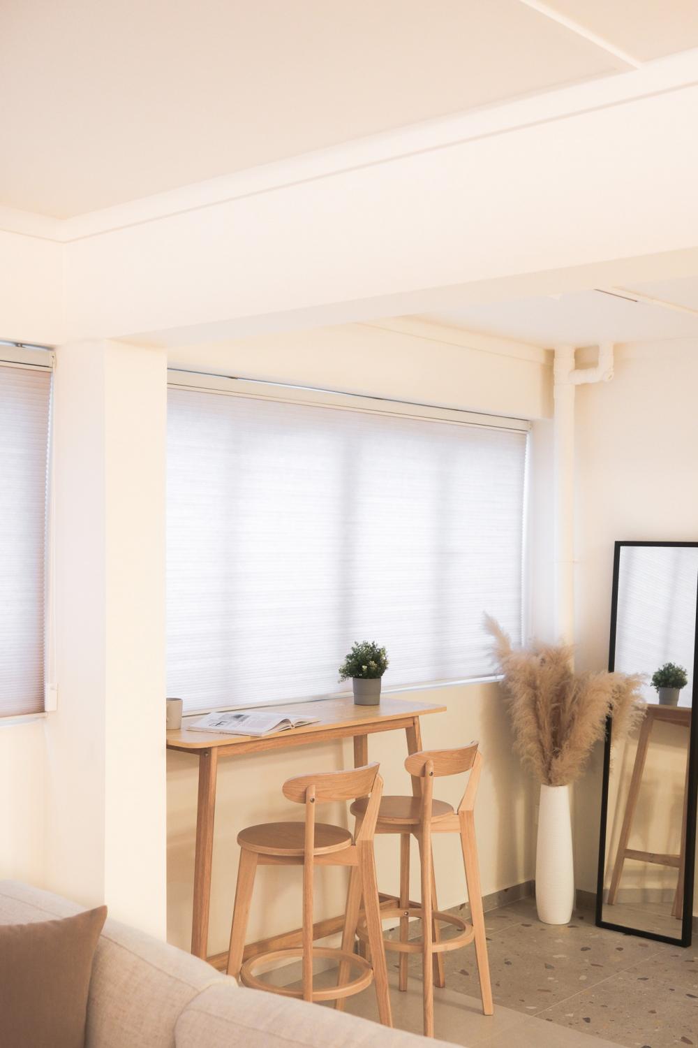 Scandinavian Foyer with Artwork and Console Table