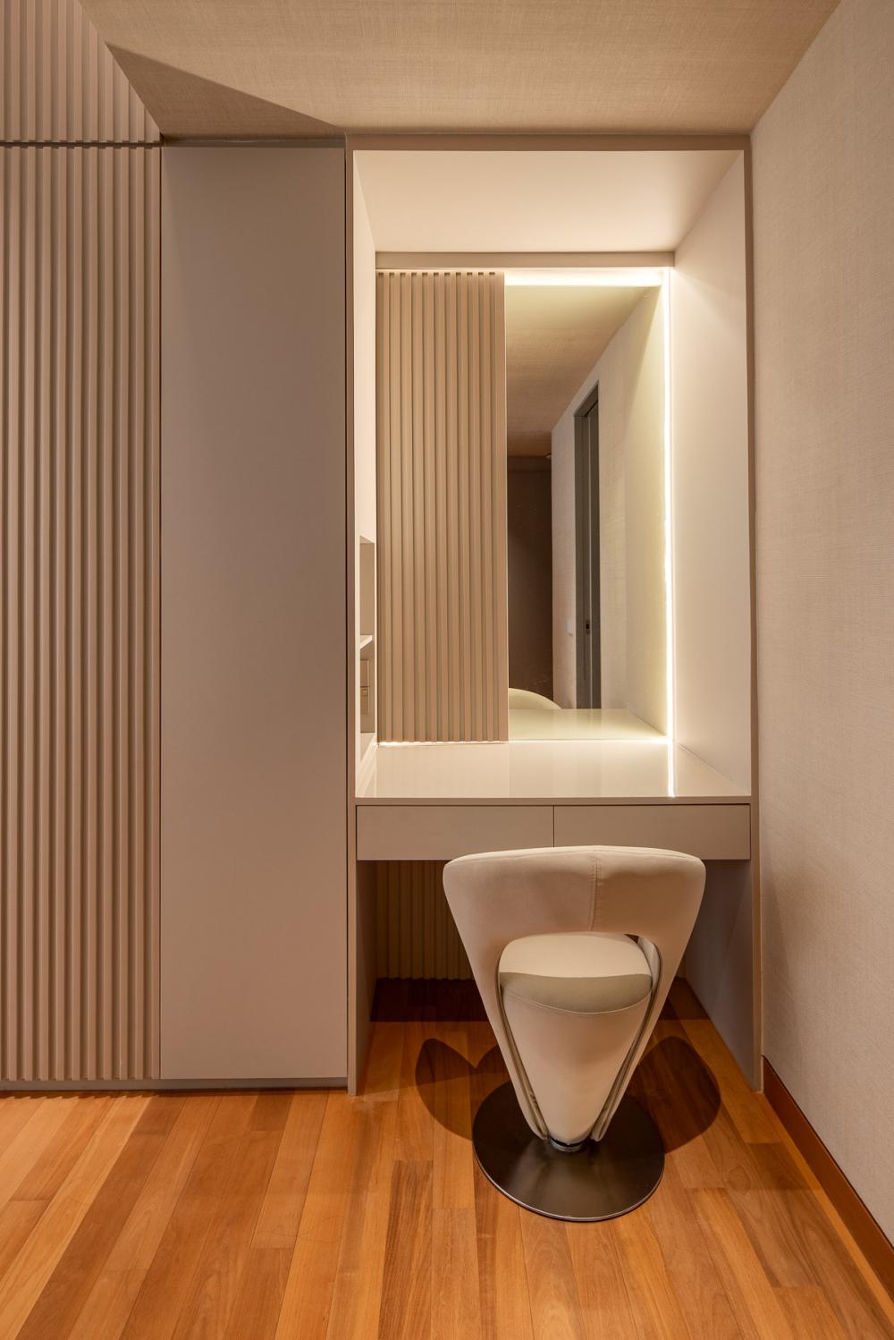Contemporary Bedroom with Wardrobe and Bedroom Dresser