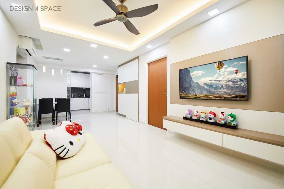 Modern Living Room with Sofa and TV