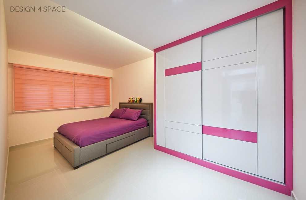 Modern Bedroom with Built-in Bed and Queen Bed