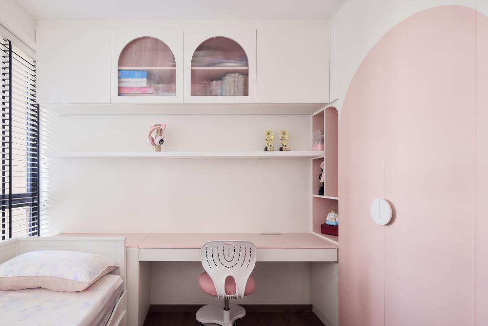 Modern Kids Room with Bookshelf and Toys