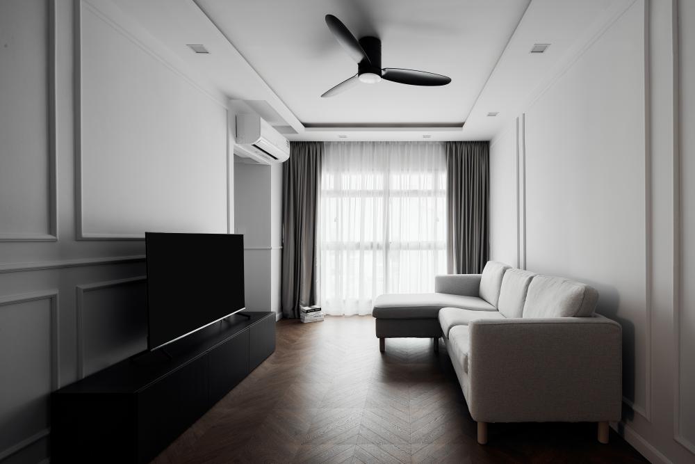 Modern Living Room with Sofa and TV