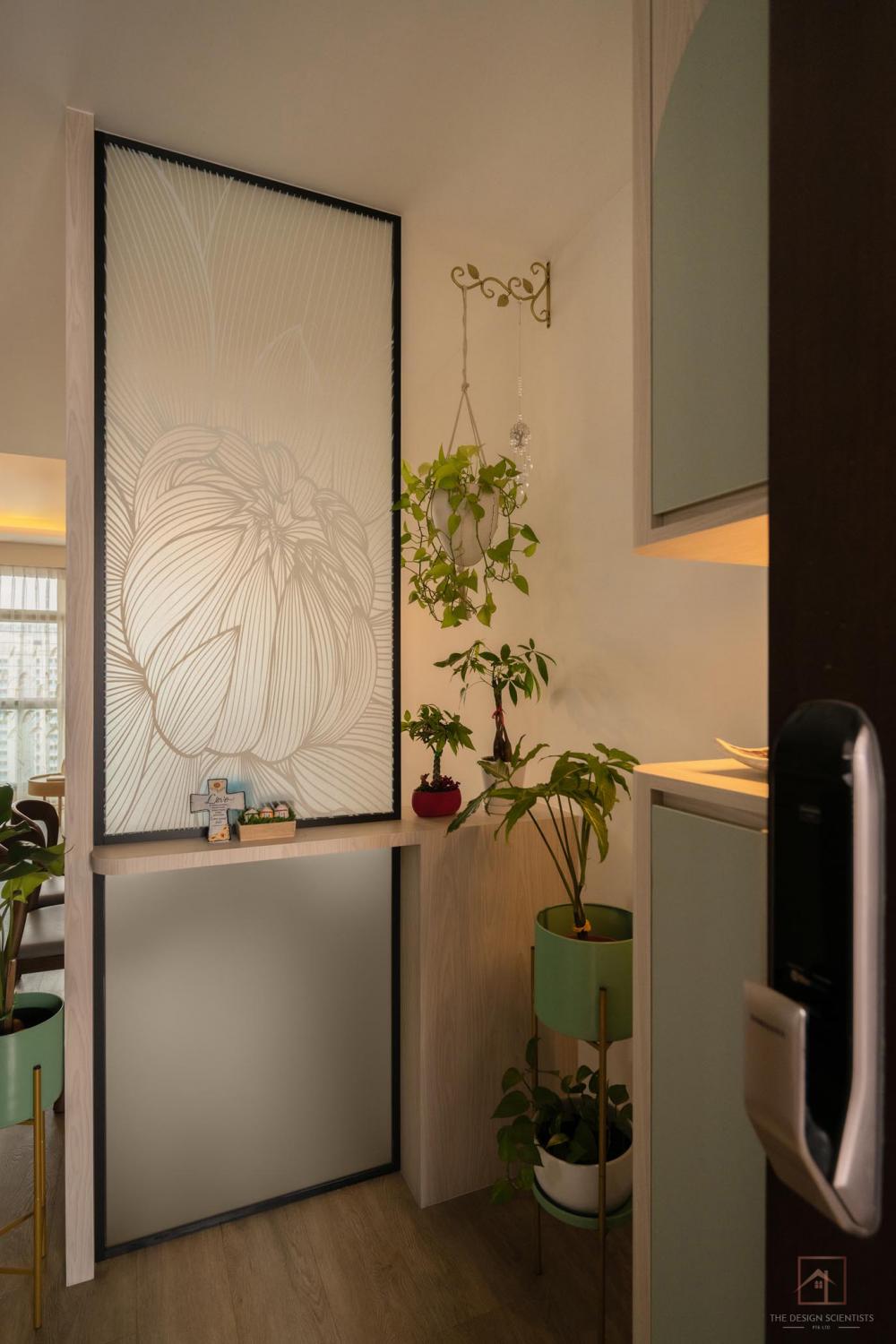 Scandinavian Entryway with Shoe Rack and Small Storage
