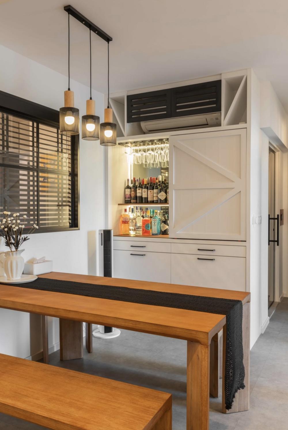 Vintage Wine Cellar with Drinkware and Shelving Units
