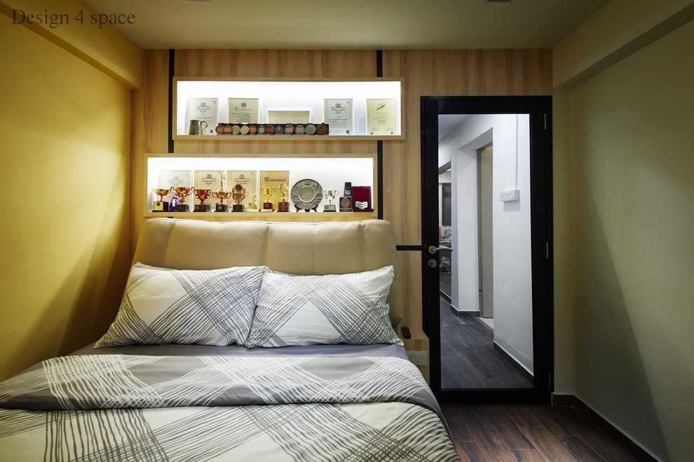 Contemporary Bedroom with Wardrobe and Sliding Wardrobe
