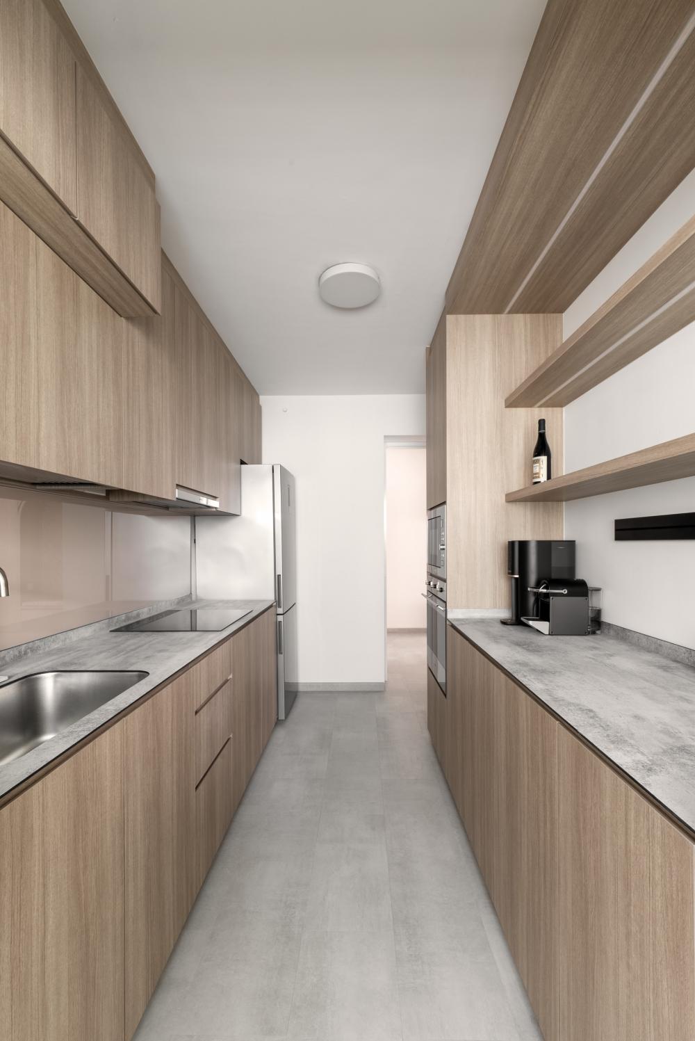 Scandinavian Kitchen with Kitchen Island and Kitchen Accessories