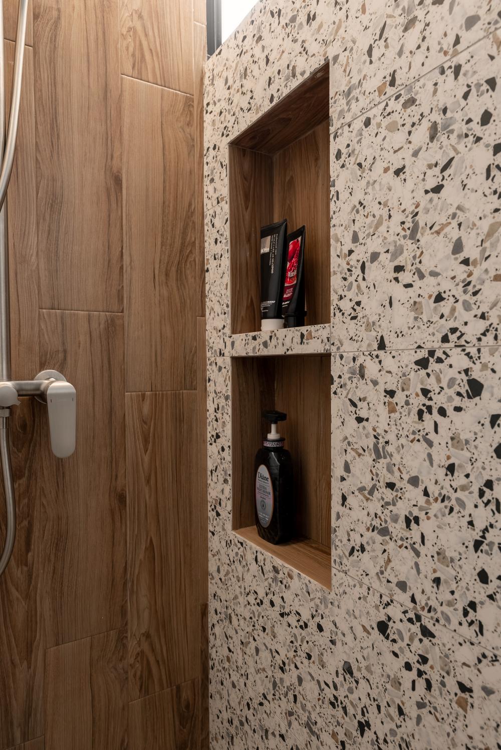 Scandinavian Bathroom with Bathroom Storage and Bathroom Accessories