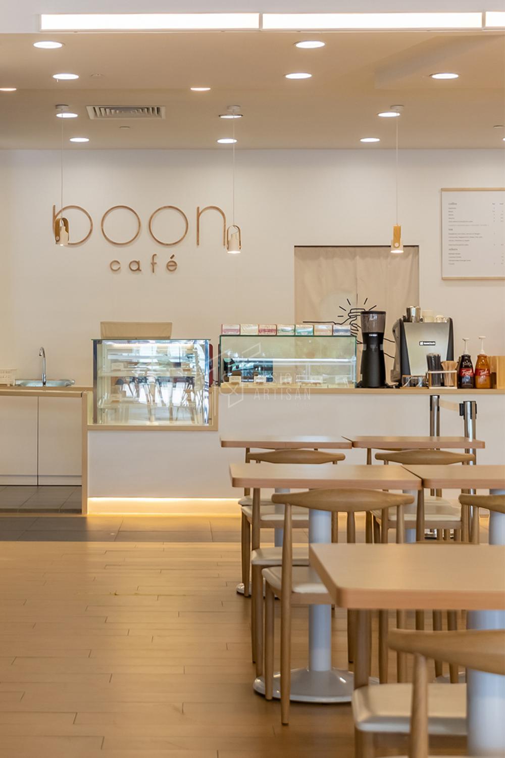 Scandinavian Restaurant with Dining Table and Dining Chairs