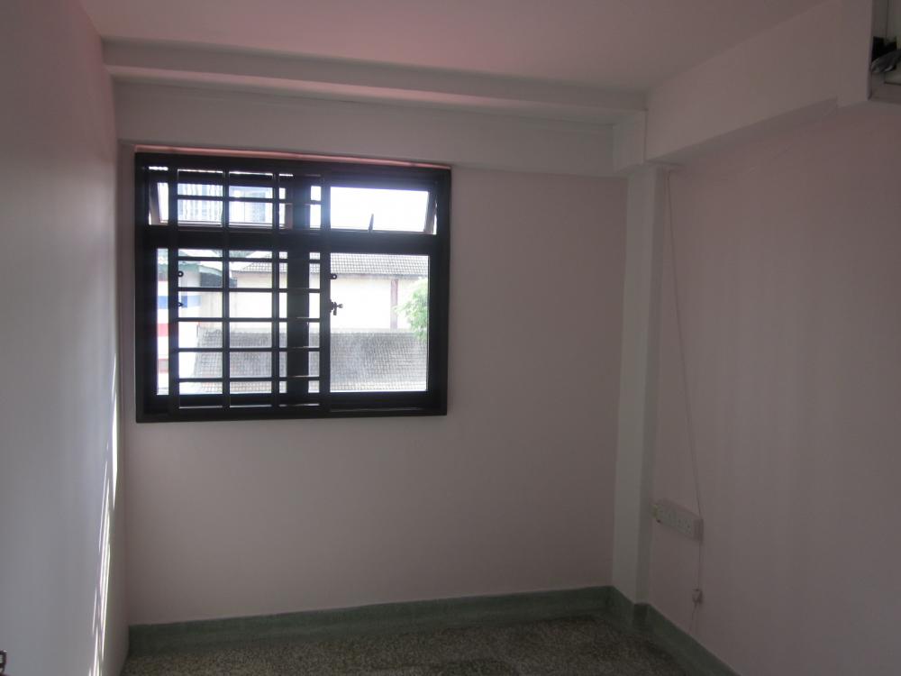 Asian Bedroom with Bed and Lighting