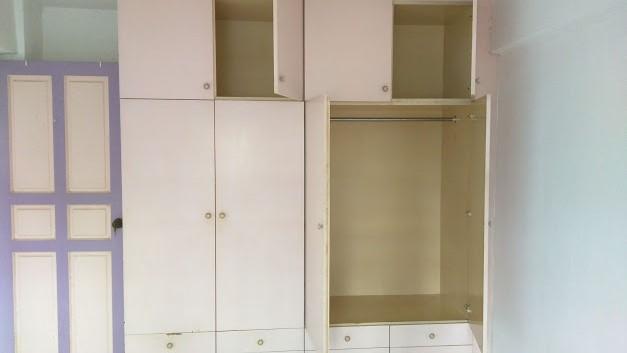Asian Bedroom with Bookshelf and Platform Bed