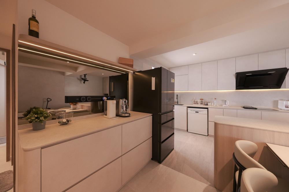 Modern Home Bar with Countertop and Bar Counter