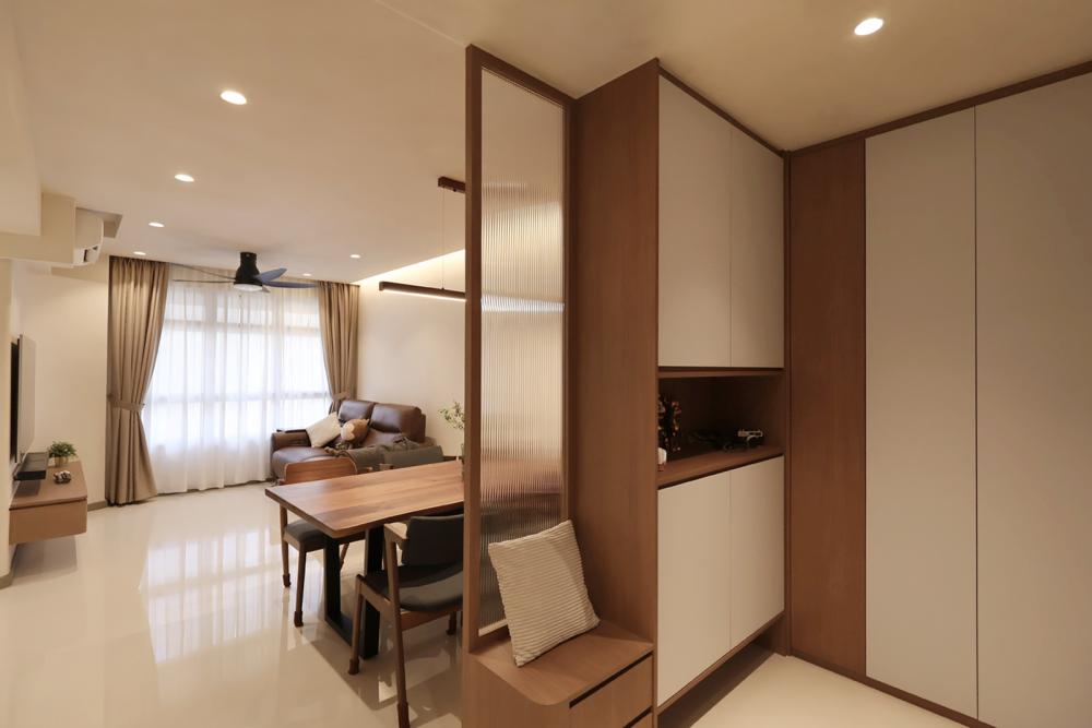 Modern Living Room with TV Console and TV