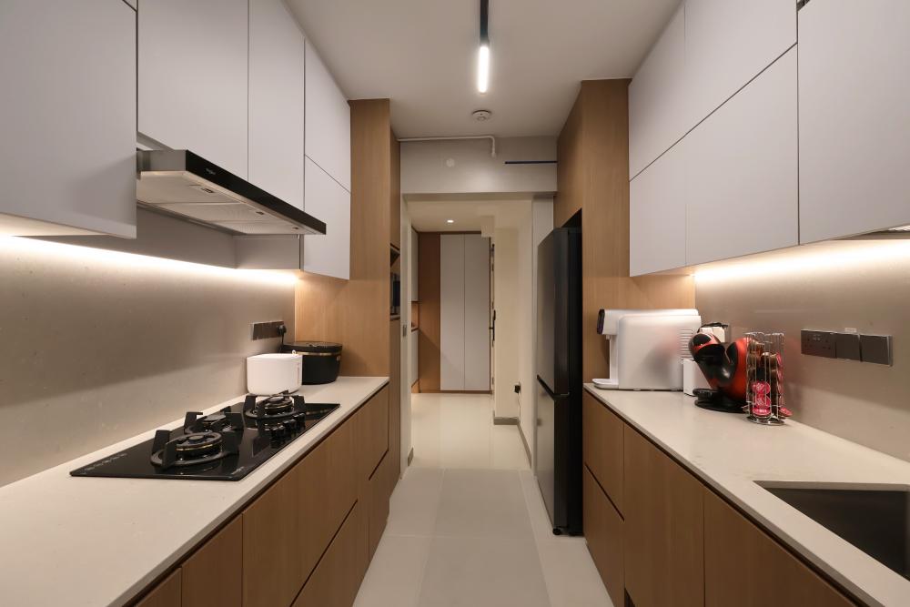 Modern Kitchen with Kitchen Accessories and Kitchen Tap