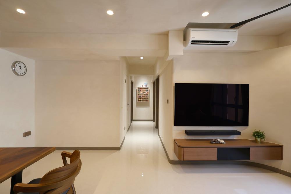 Modern Living Room with Cove Lighting and Sofa