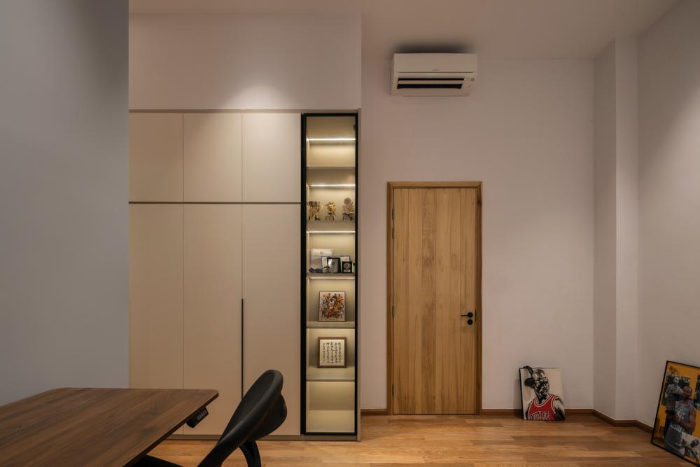 Modern Bedroom with Cove Lighting and Wardrobe