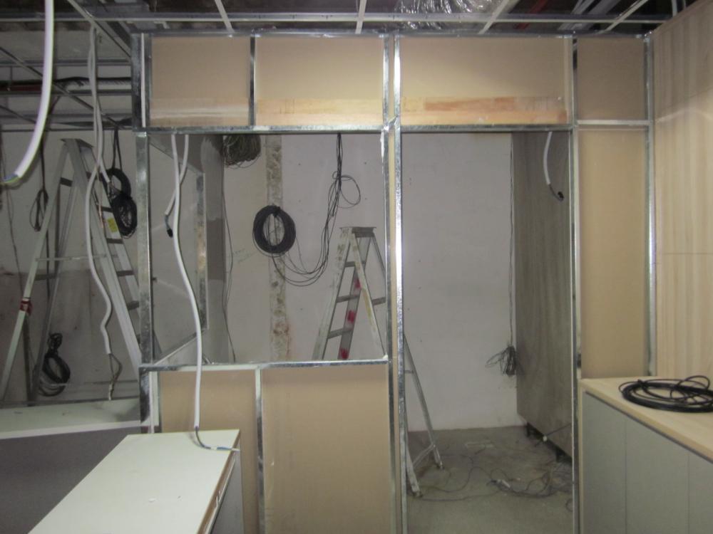 Asian Home Office with Desk Chairs and Storage Cabinets