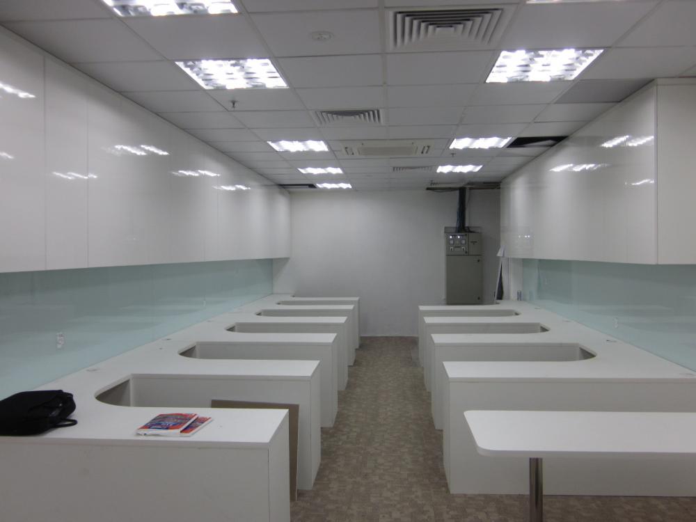 Asian Home Office with Desk and Desk Chairs