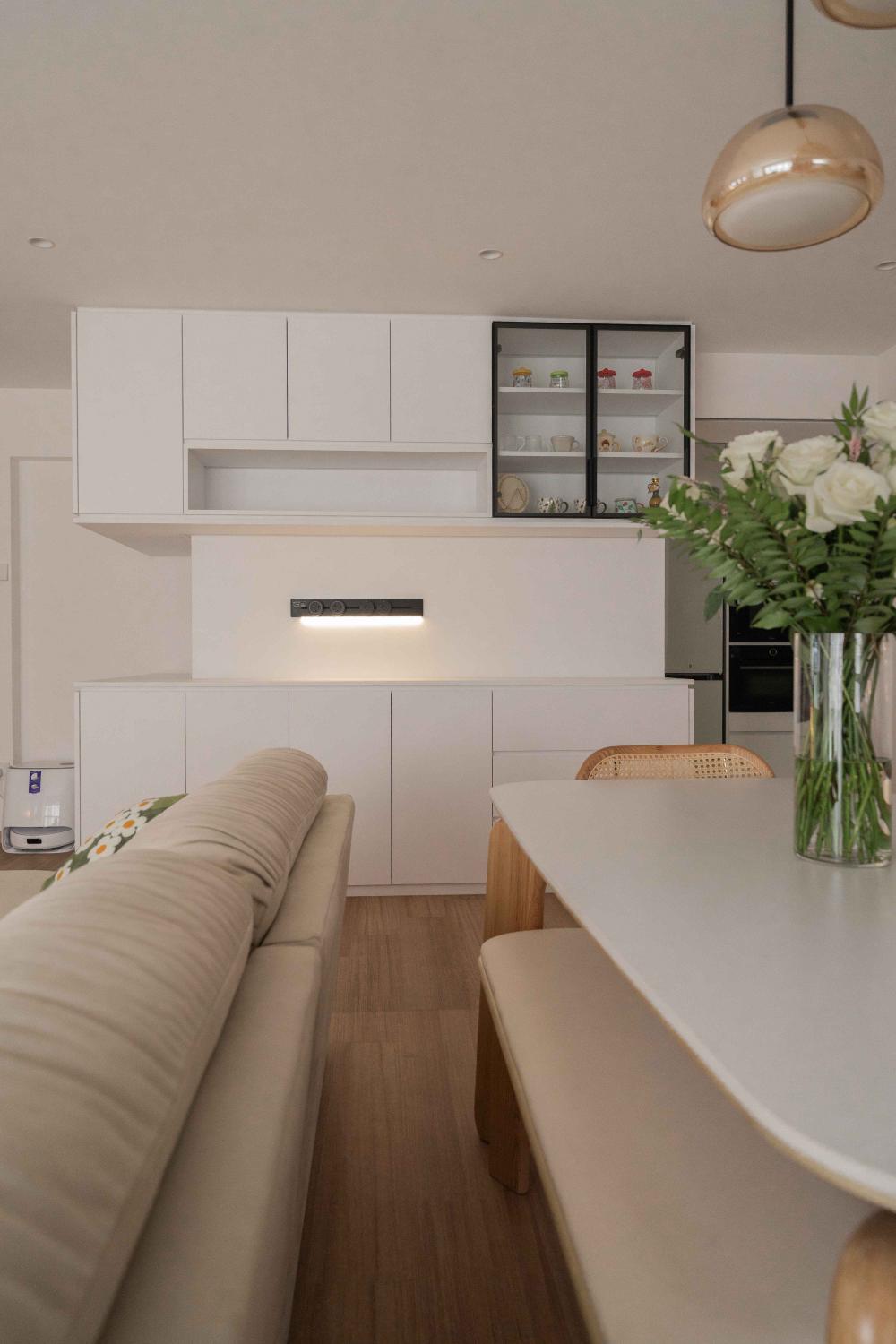 Minimalist Pantry with Tableware and Bakeware