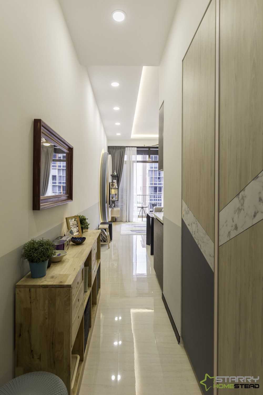 Scandinavian Entryway with Storage Cabinets and Shoe Cabinets