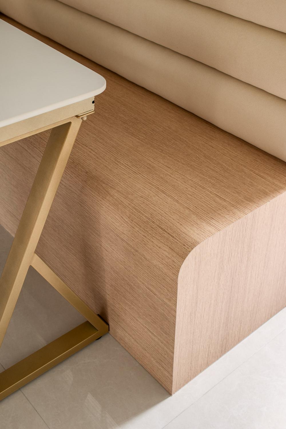 Scandinavian Dining Room with Dining Chairs and Seating Bench