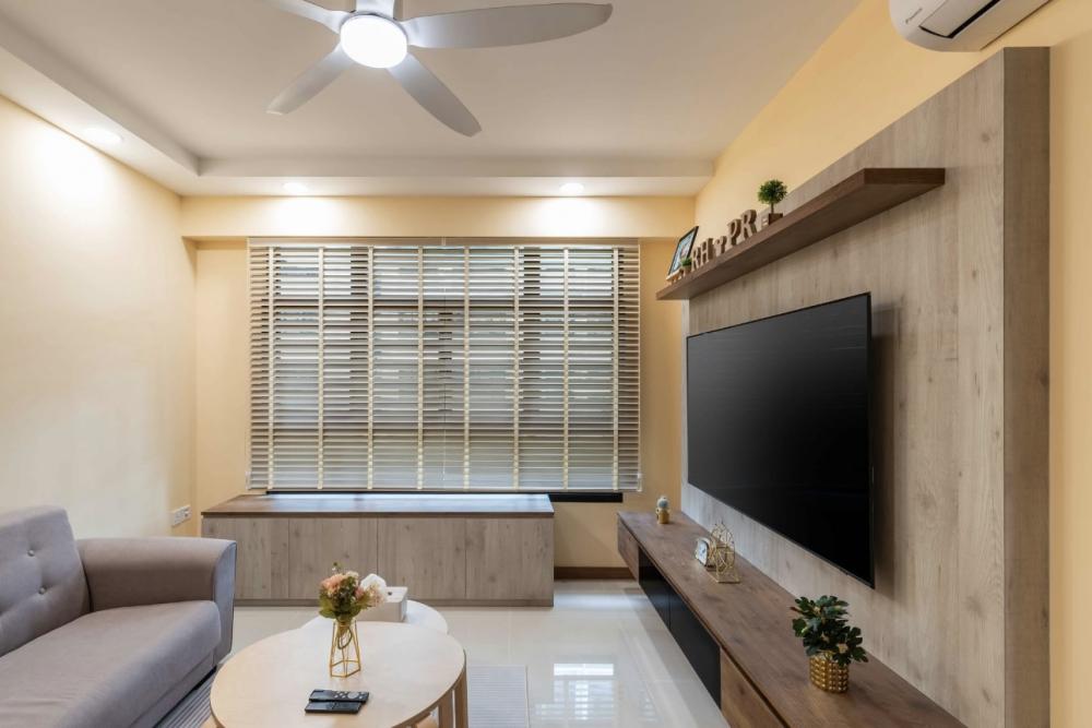 Vintage Living Room with Settee and TV Console