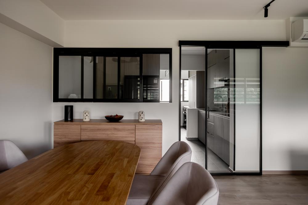 Modern Dining Room with Dining Table and Dining Chairs