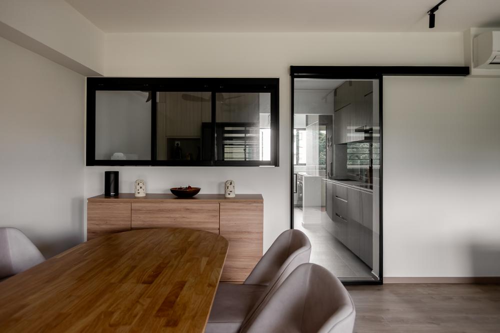 Modern Dining Room with Dining Table and Dining Chairs