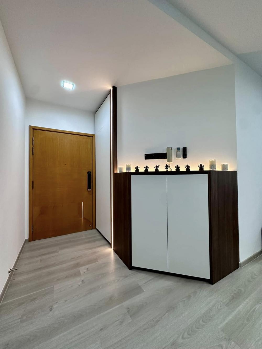 Modern Entryway with Shoe Rack and Shoe Cabinets