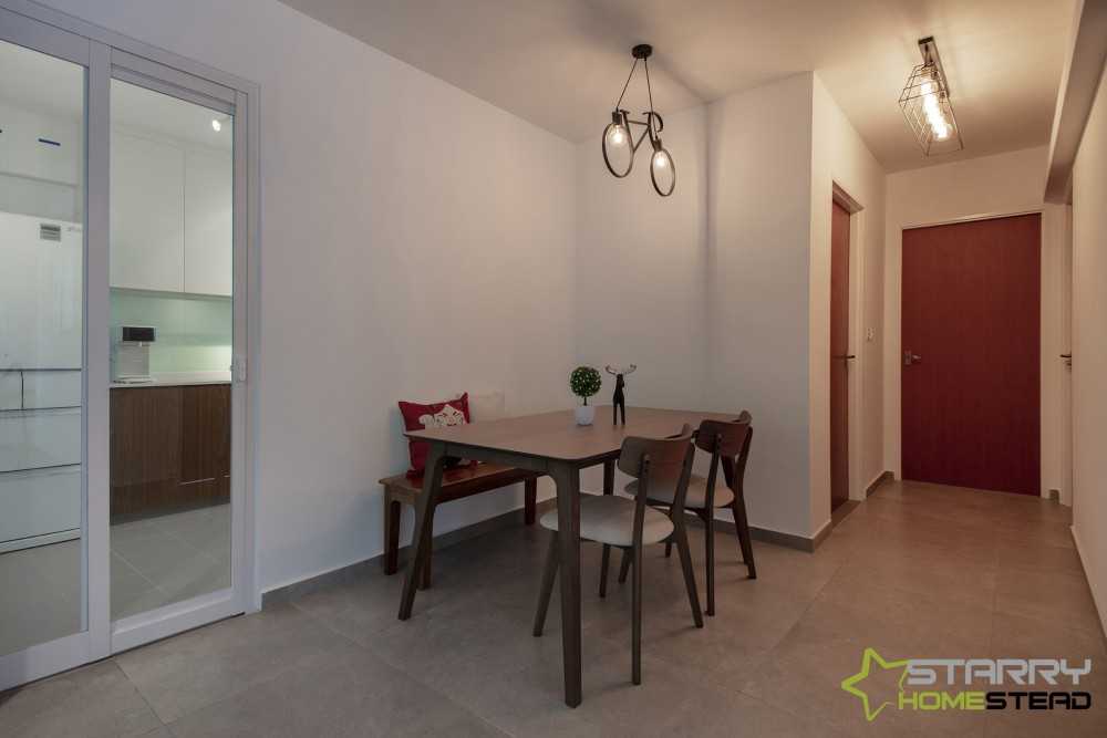 Contemporary Dining Room with Dining Table and Dining Chairs