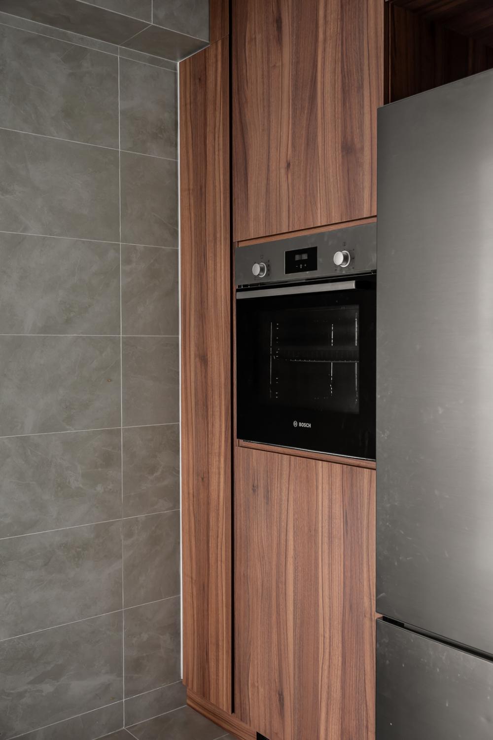 Modern Kitchen with Storage Cabinets and Kitchen Cabinets