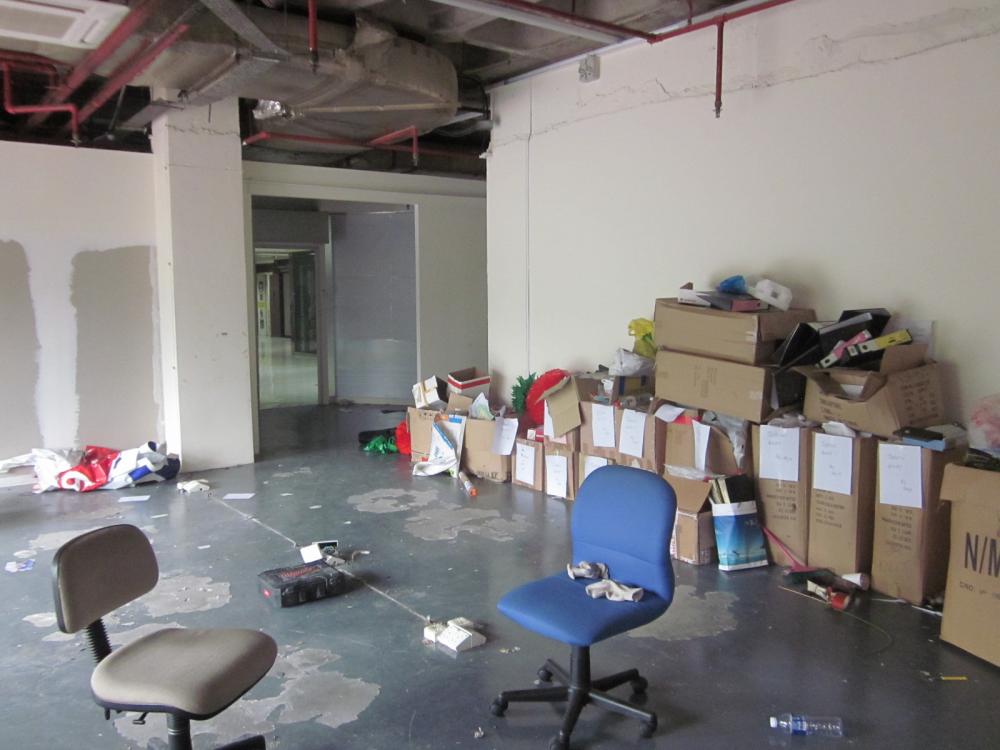 Asian Home Office with Desk and Desk Chairs