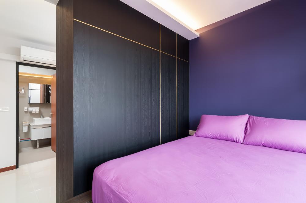 Country Bedroom with Cove Lighting and Wardrobe