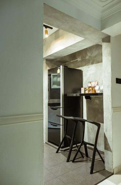 Industrial Kitchen with Countertop and Kitchen Island