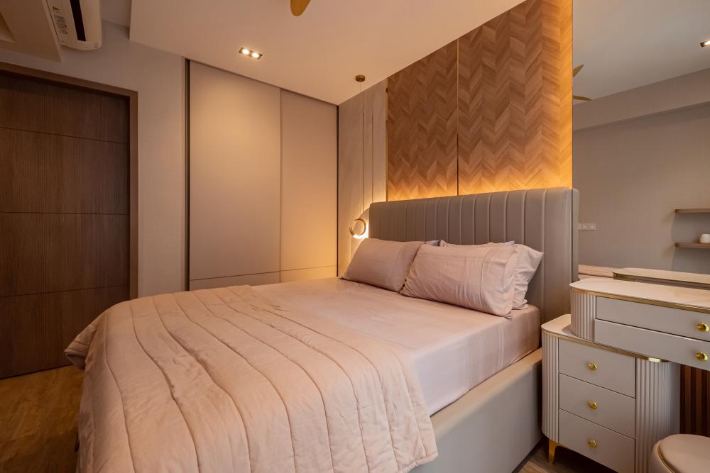 Modern Bedroom with Wardrobe and Sliding Wardrobe