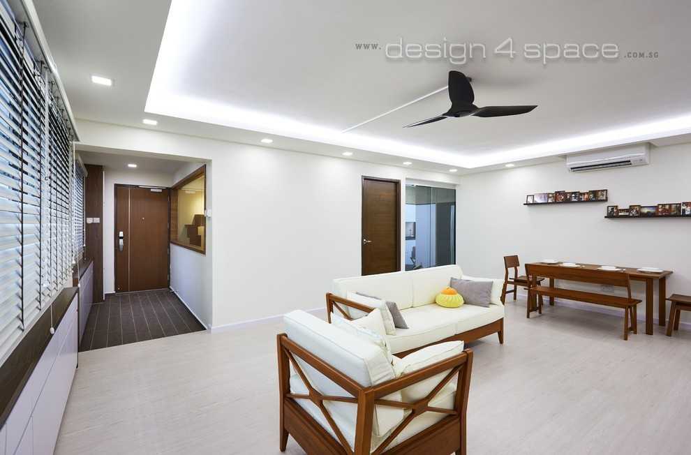 Modern Living Room with Feature Wall and Sofa