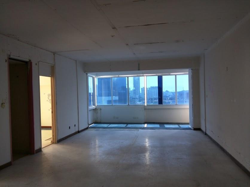 Asian Living Room with Cement Floor and Granite Floor