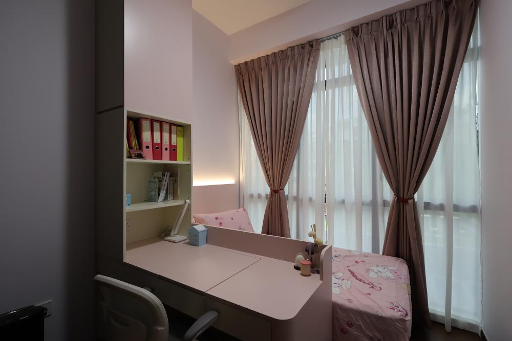 Contemporary Bedroom with Wardrobe and Children's Beds