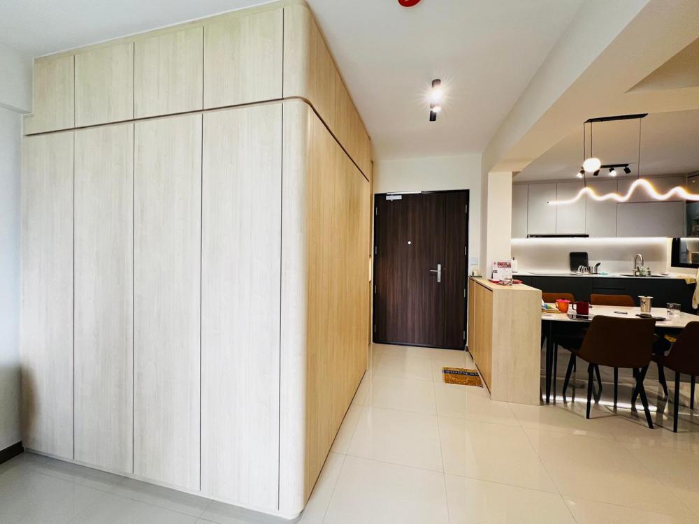 Modern Dining Room with Drop Light and Cove Lighting