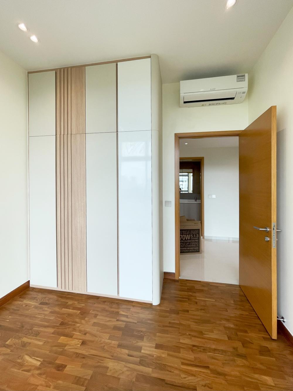 Modern Bedroom with Bookshelf and Platform Bed