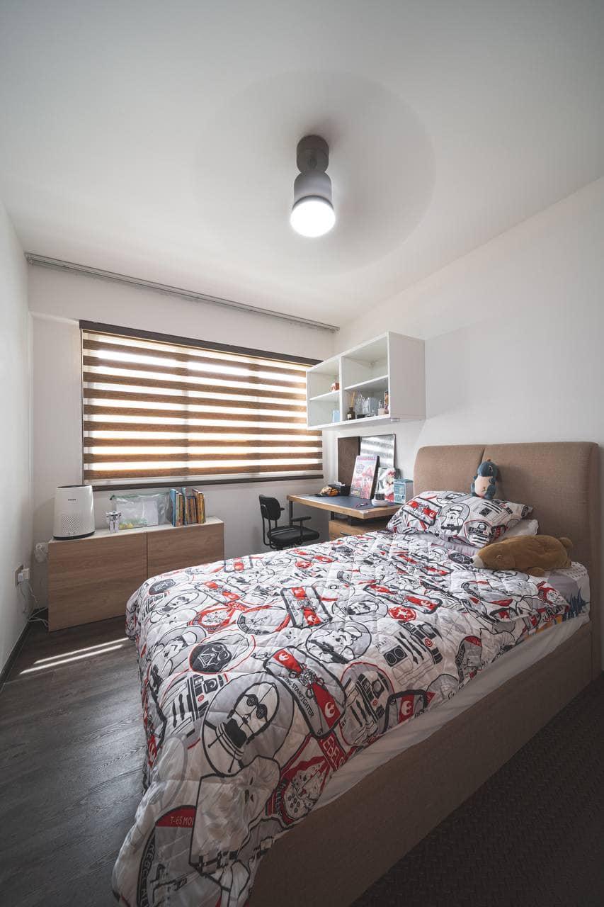 Modern Kids Room with Bookshelf and Children's Storage