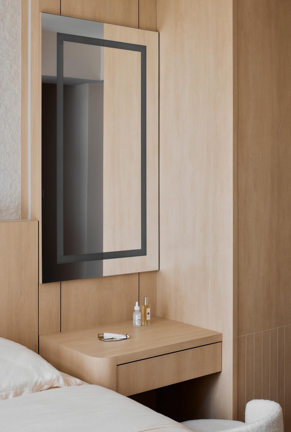 Scandinavian Bedroom with Wardrobe and Storage Cabinets