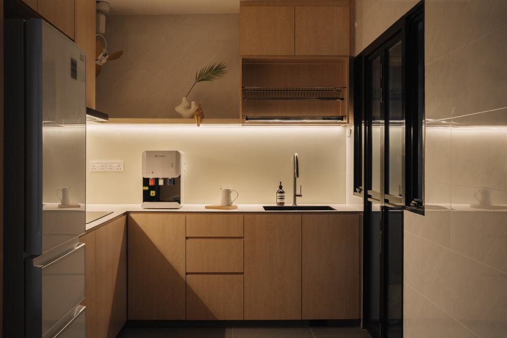 Scandinavian Kitchen with Kitchen Accessories and Kitchen Cabinets