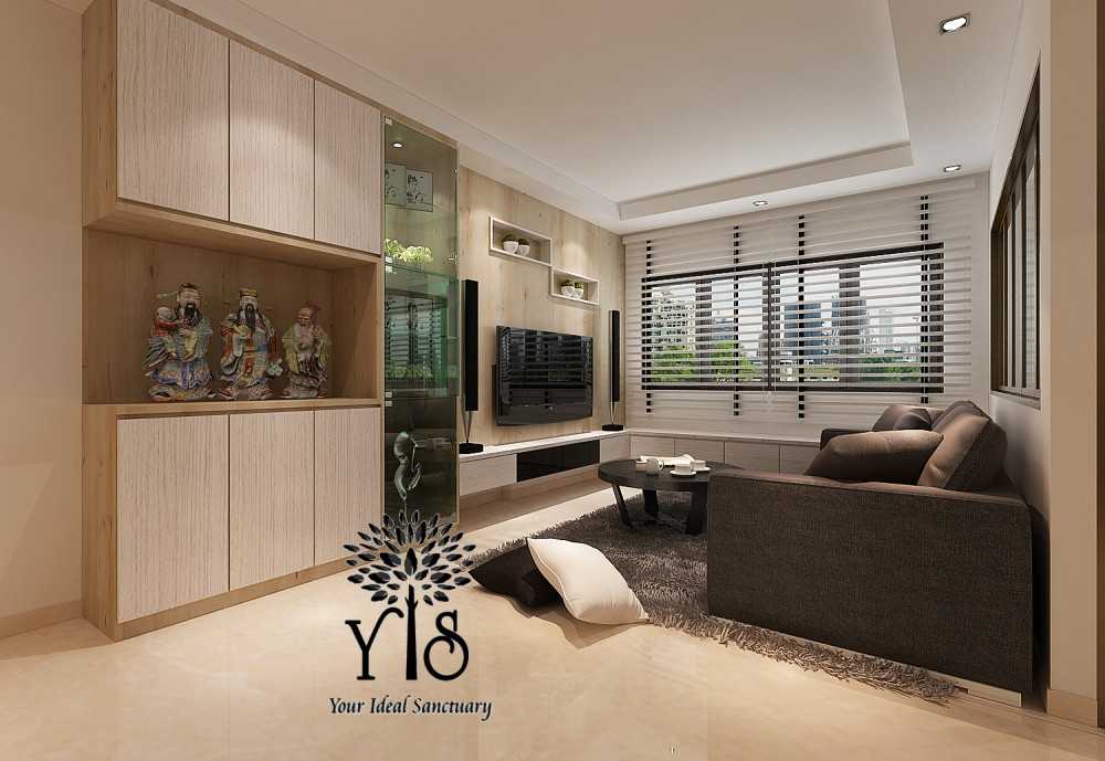 Modern Living Room with Settee and TV Console