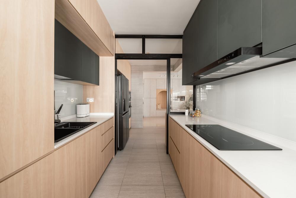 Scandinavian Kitchen with Kitchen Island and Kitchen Accessories